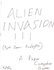 Alien Invasion Part 0: Prologue