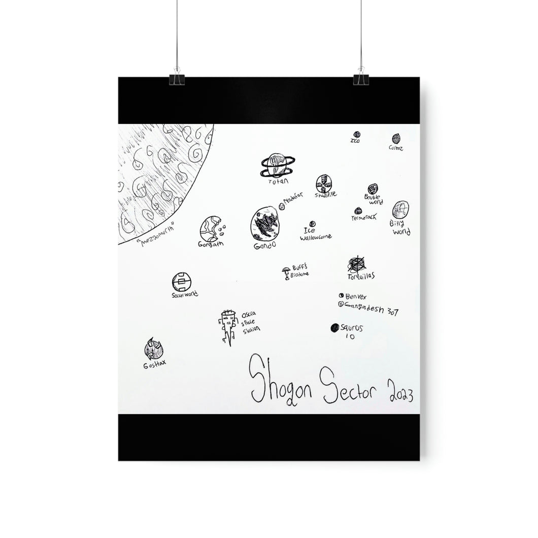 Shogon Map Premium Matte Vertical Posters