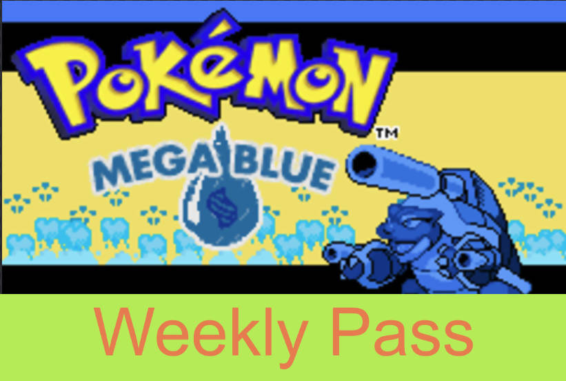 Pokemon Mega Blue Weekly Pass